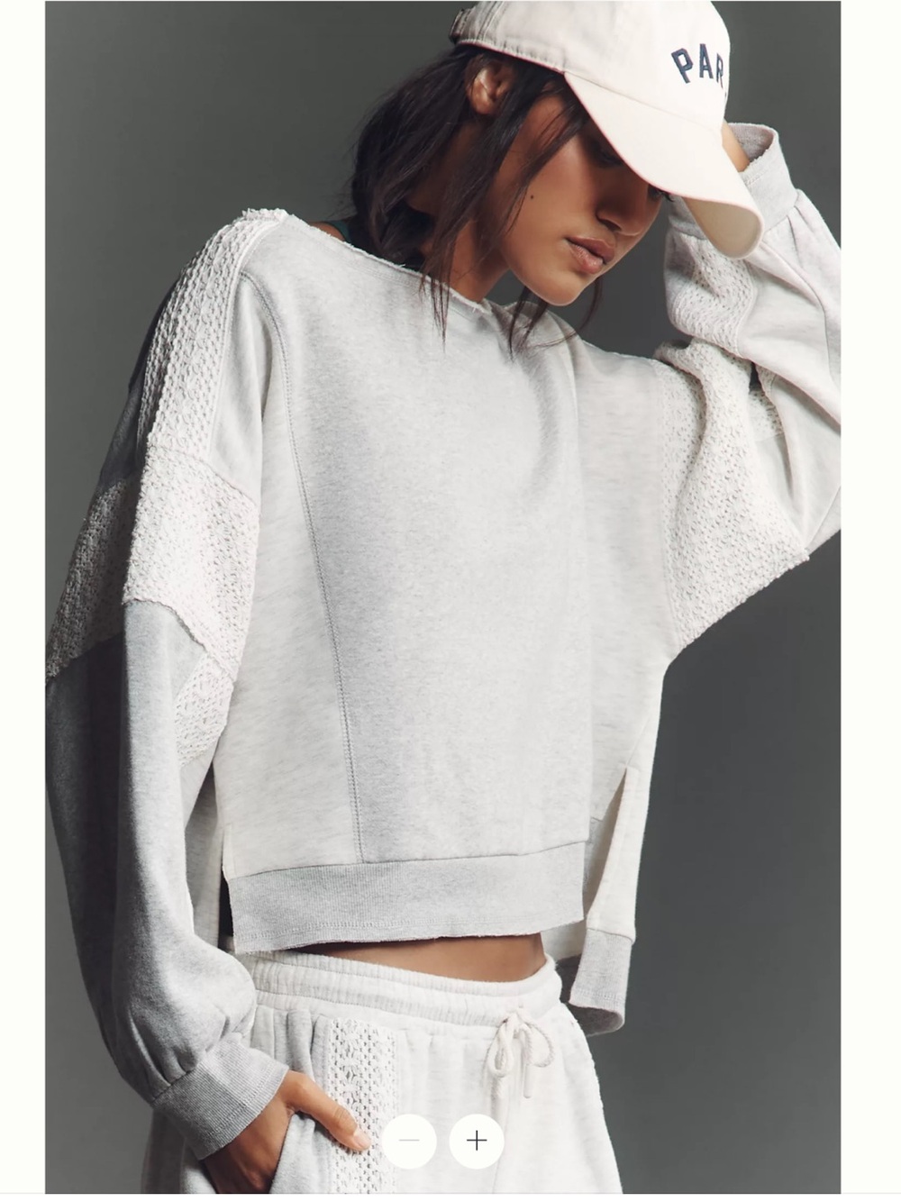 Daily Practice Crew-Neck Lace Sweatshirt